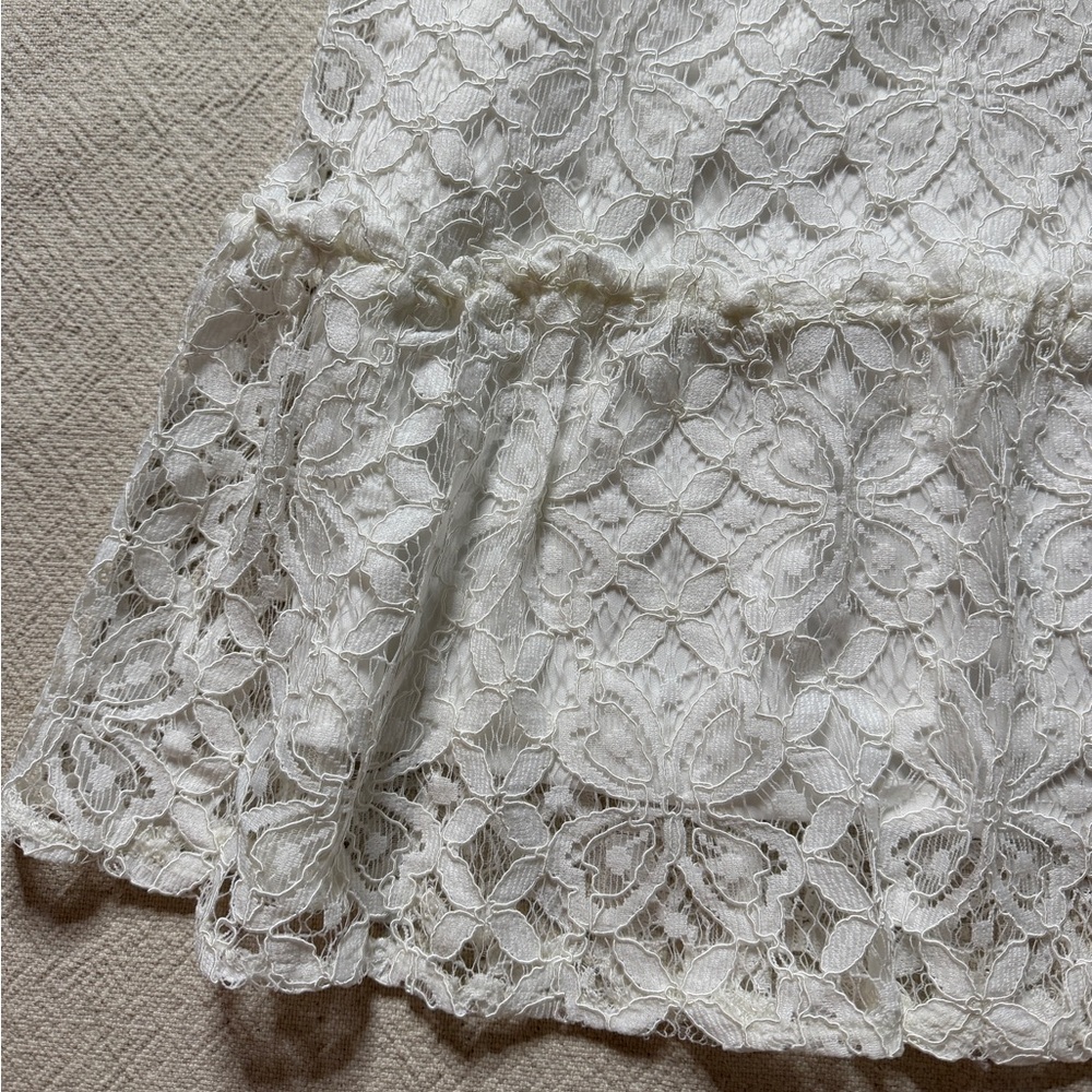 NEW Julia Jordan White Lace Mock Neck Easter Sunday Dress 16 - Picture 4 of 12